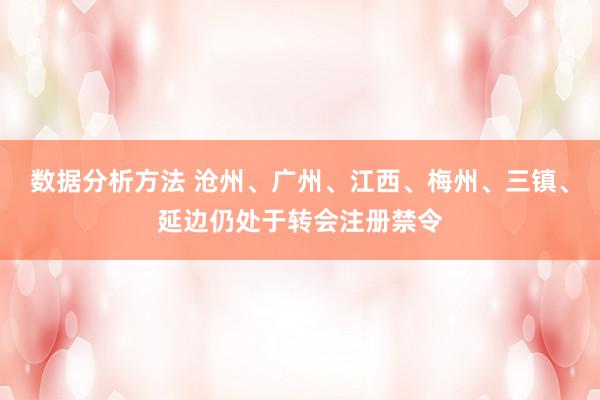 数据分析方法 沧州、广州、江西、梅州、三镇、延边仍处于转会注册禁令