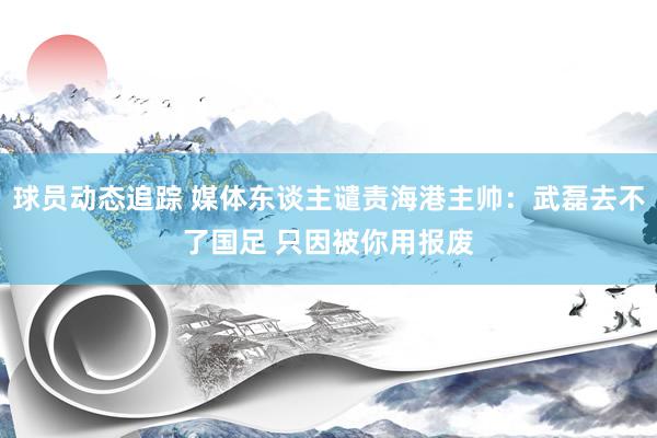 球员动态追踪 媒体东谈主谴责海港主帅：武磊去不了国足 只因被你用报废